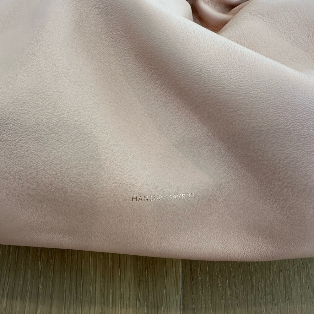Mansur Gavriel Large Cloud Clutch Purse Puff Pink Italy Italian Leather Bag - Picture 8 of 15